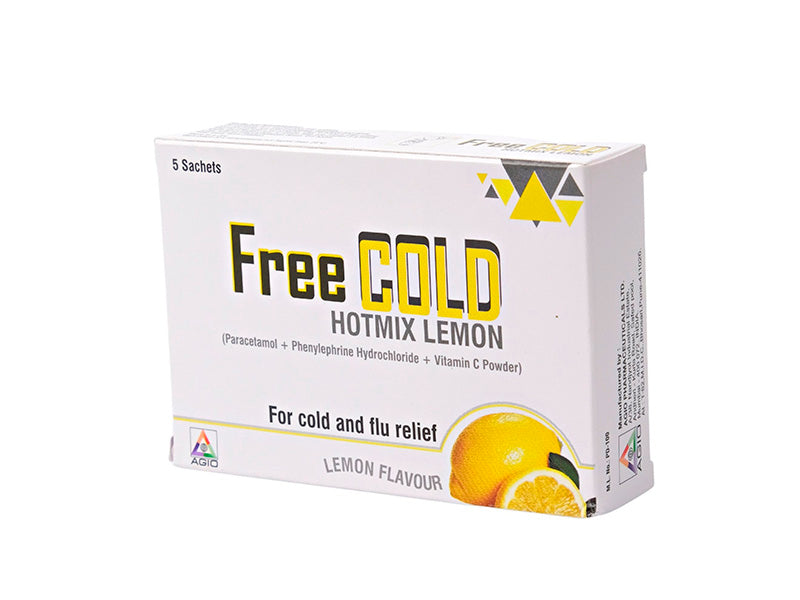 Freecold Hotmix Лимон порошок, 750мг/10мг/60мг 5г