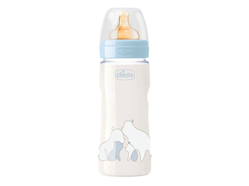 Chicco Baby Bottle Original Touch new - латексная соска для мальчиков 330 мл 276342