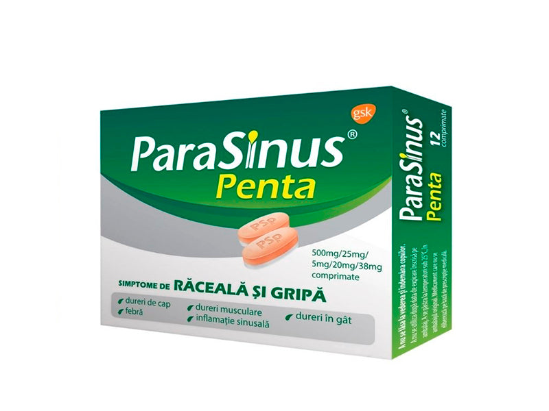 ParaSinus Penta 500mg+25mg+5mg+00mg+38mg comp.