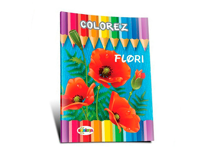 Carte colorez flori