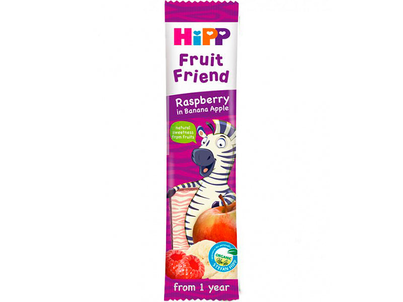 Hipp 31362 Gustare cu fructe-Zmeura, banana si mar (de la 1 an) 23 g