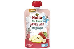 Holle Bio Organic piure Apple Ant de mere, banane si pere (6 luni+) 100g