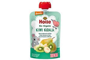 Holle Bio Organic piure Kiwi Koala de pere, banane si kiwi de padure (8 luni+) 100g