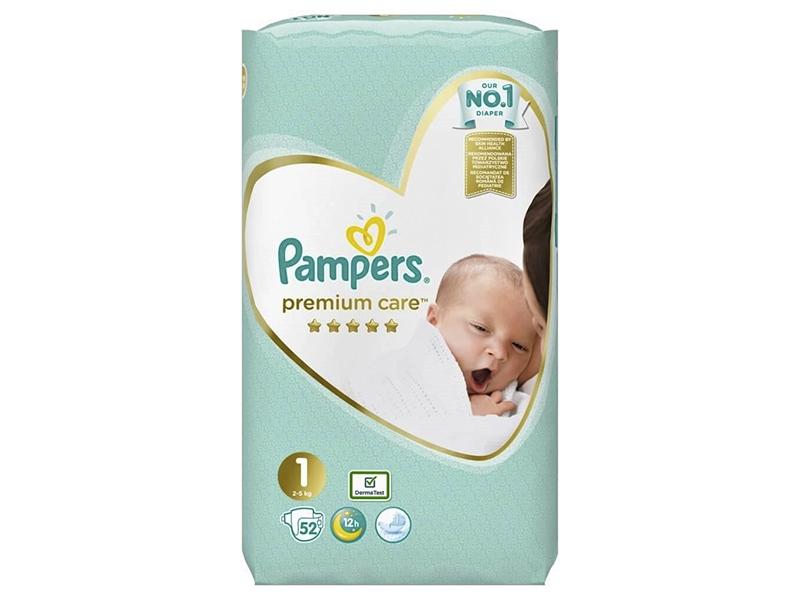Pampers 1 Premium Care Newborn 2-5kg N52