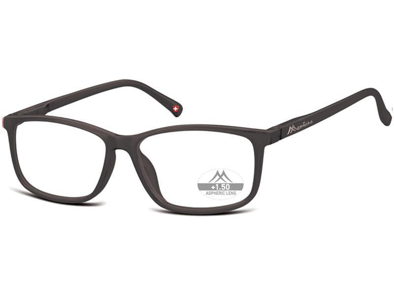 Ochelari gata Montana HMR62H +1.00, Matt black, 55-15-145 din acetat, barbati, dreptunghiular + husa