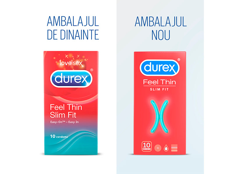Презервативы Durex Feel Thin Slim Fit N10