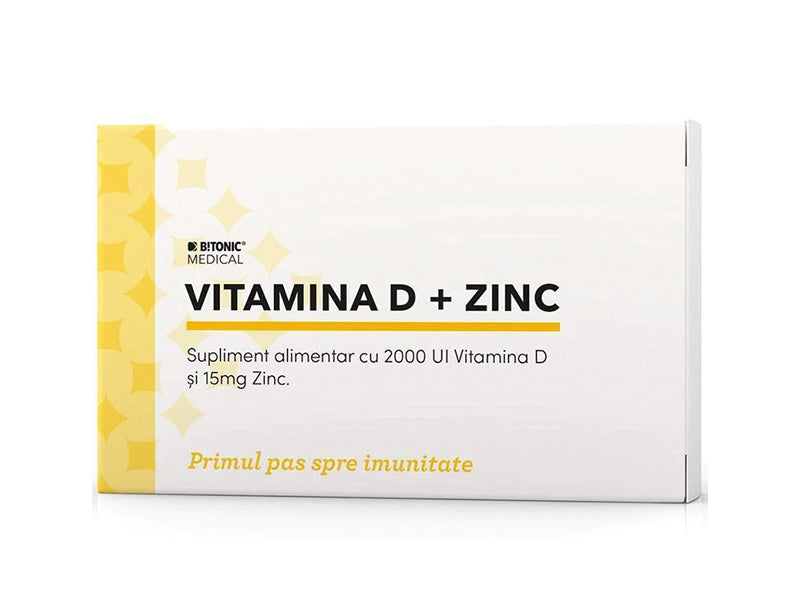 Bitonic Vitamina D3 2000 UI + Zinc 15mg caps.