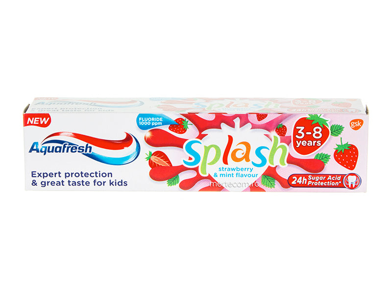 Aquafresh Pasta d. Splash 3-8 ani 50ml