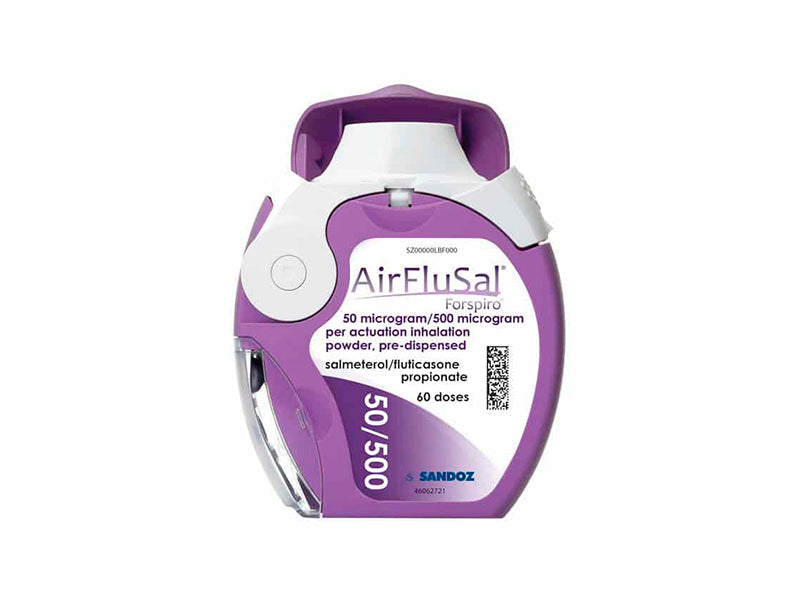 Порошок AirFluSal® Forspiro®. для ингаляций 50 мкг/500 мкг/доза 60 доз