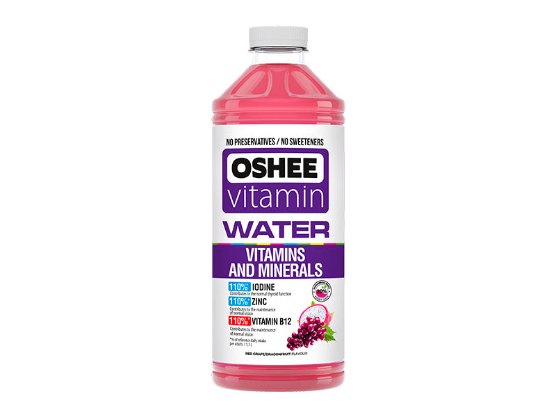 Oshee Apa vitaminizata Vitamine si minerale struguri/fructul dragonului 555ml