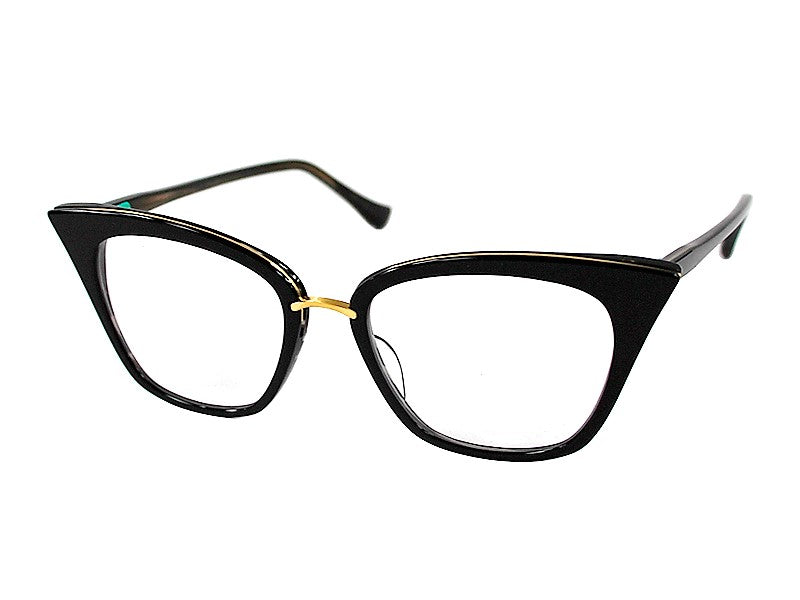 Rama optica Dita Rebella DRX-3031-A-BLK-GLD-51, din Acetat/Metal, p/u femei