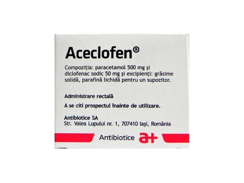 Aceclofen Atb 500mg/50mg sup.