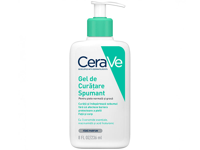 CeraVe Пенящийся очищающий гель для нормальной комбинированной кожи 236мл