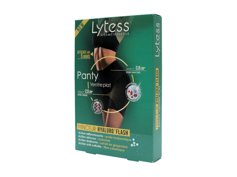 Lytess Pantaloni scurti din fibre sintetice Hyaluro L/XL Black