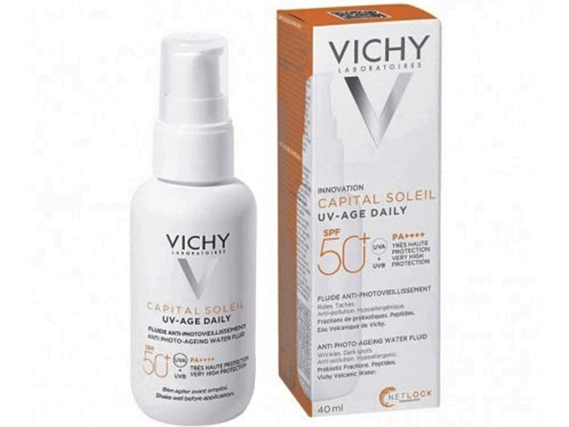 Vichy Capital Soleil UV-AGE Ежедневный антивозрастной флюид SPF50+ 40 мл