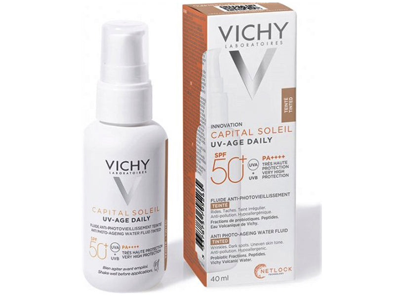 Vichy Capital Soleil UV-AGE Ежедневный цветной антивозрастной флюид SPF50+ 40 мл